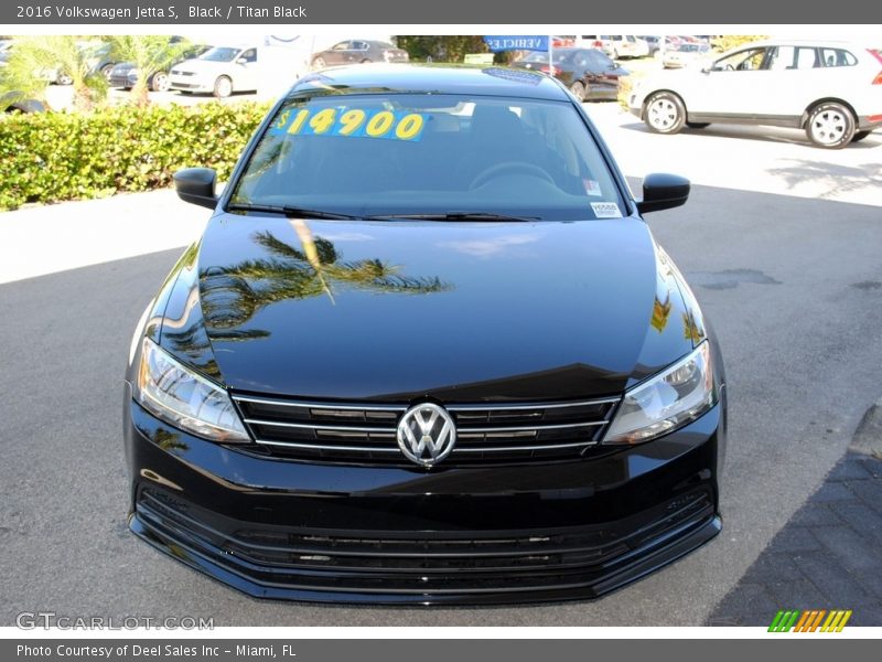 Black / Titan Black 2016 Volkswagen Jetta S