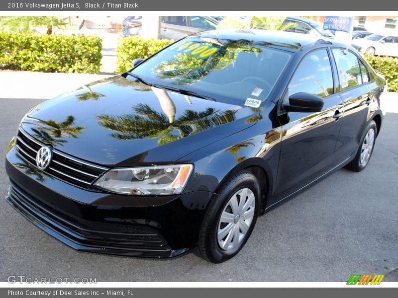 Black / Titan Black 2016 Volkswagen Jetta S