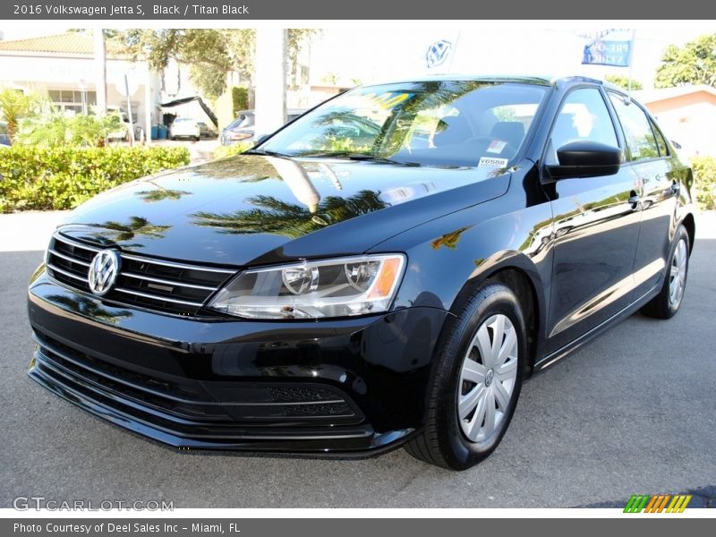 Black / Titan Black 2016 Volkswagen Jetta S