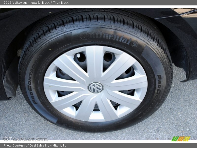 Black / Titan Black 2016 Volkswagen Jetta S