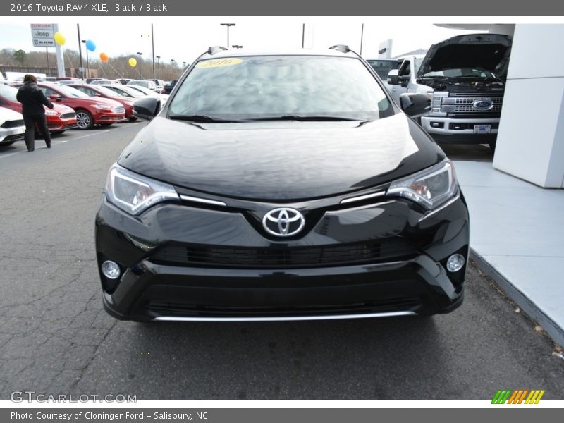 Black / Black 2016 Toyota RAV4 XLE