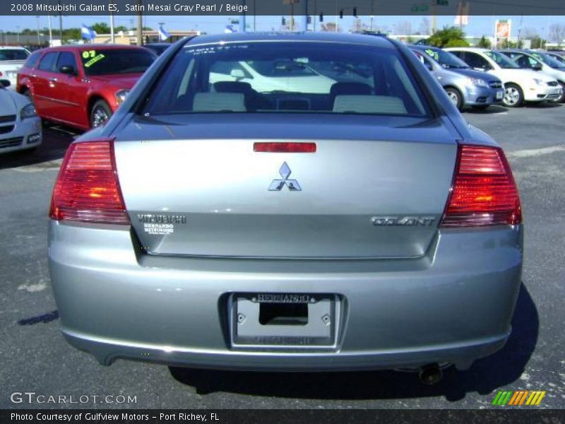 Satin Mesai Gray Pearl / Beige 2008 Mitsubishi Galant ES