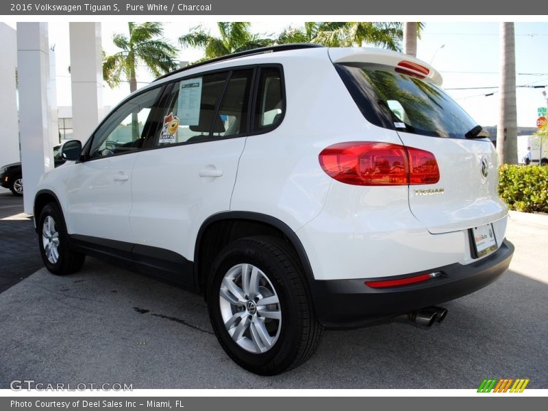 Pure White / Charcoal 2016 Volkswagen Tiguan S