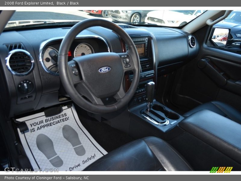Black / Black 2008 Ford Explorer Limited