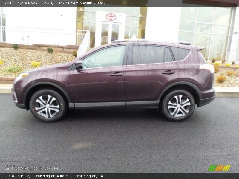 Black Current Metallic / Black 2017 Toyota RAV4 LE AWD