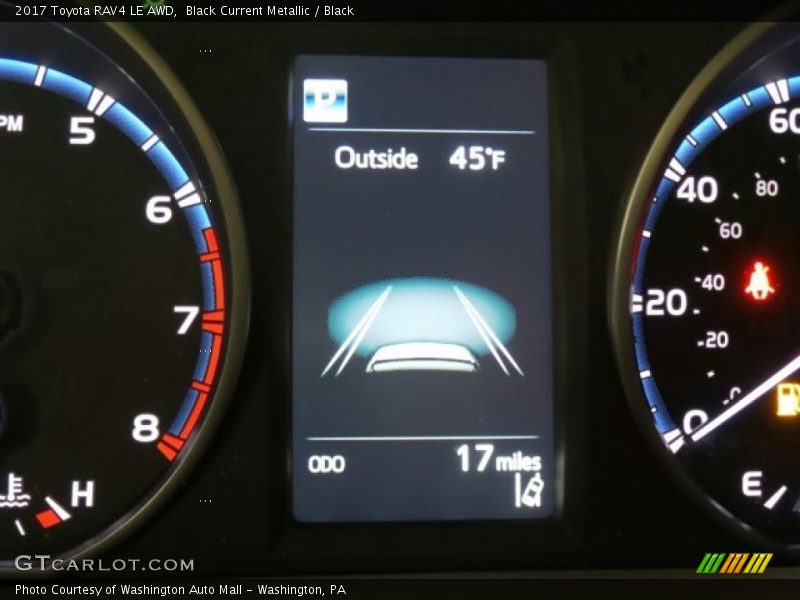 Black Current Metallic / Black 2017 Toyota RAV4 LE AWD