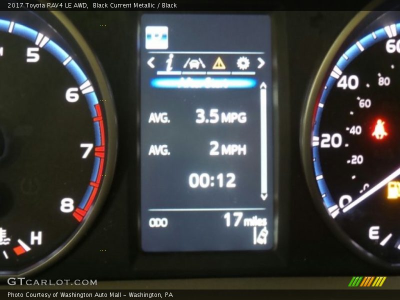 Black Current Metallic / Black 2017 Toyota RAV4 LE AWD