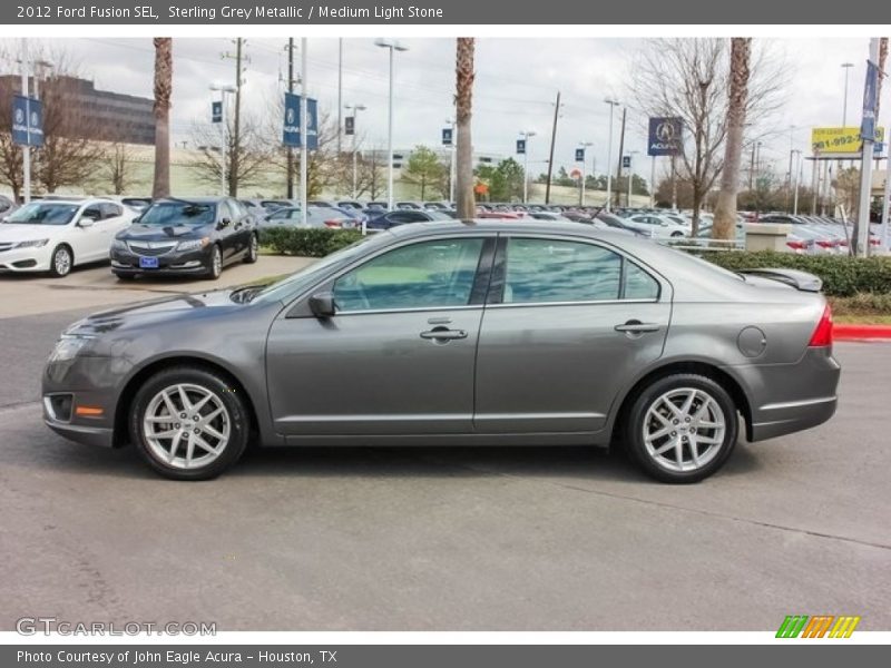 Sterling Grey Metallic / Medium Light Stone 2012 Ford Fusion SEL