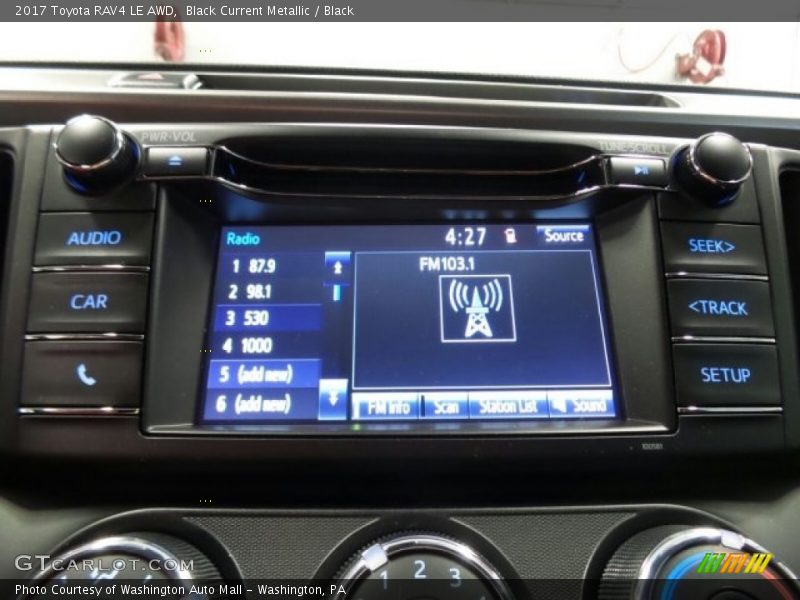 Black Current Metallic / Black 2017 Toyota RAV4 LE AWD