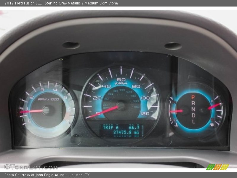 Sterling Grey Metallic / Medium Light Stone 2012 Ford Fusion SEL
