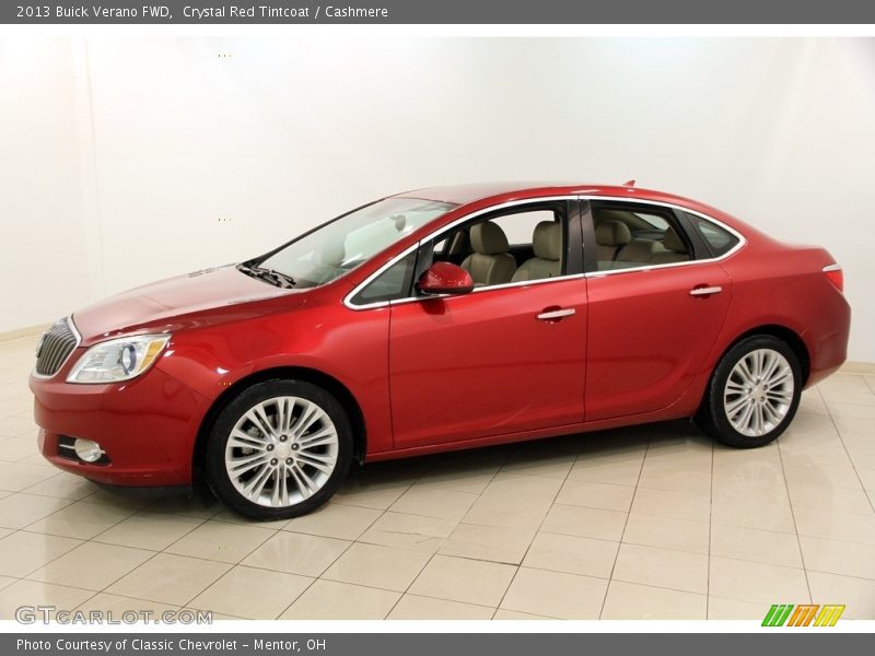 Crystal Red Tintcoat / Cashmere 2013 Buick Verano FWD