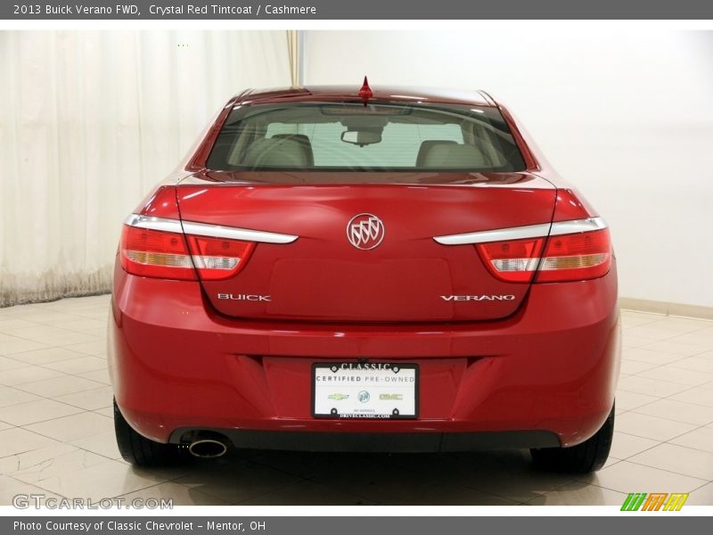 Crystal Red Tintcoat / Cashmere 2013 Buick Verano FWD