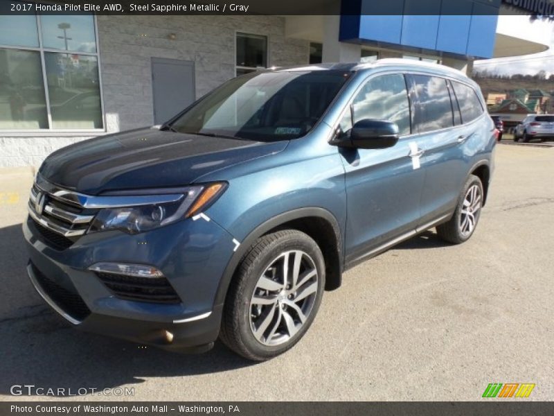 Front 3/4 View of 2017 Pilot Elite AWD