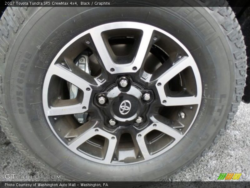 Black / Graphite 2017 Toyota Tundra SR5 CrewMax 4x4