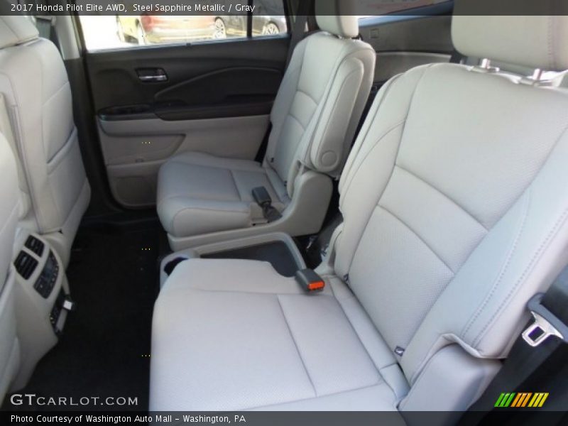 Rear Seat of 2017 Pilot Elite AWD