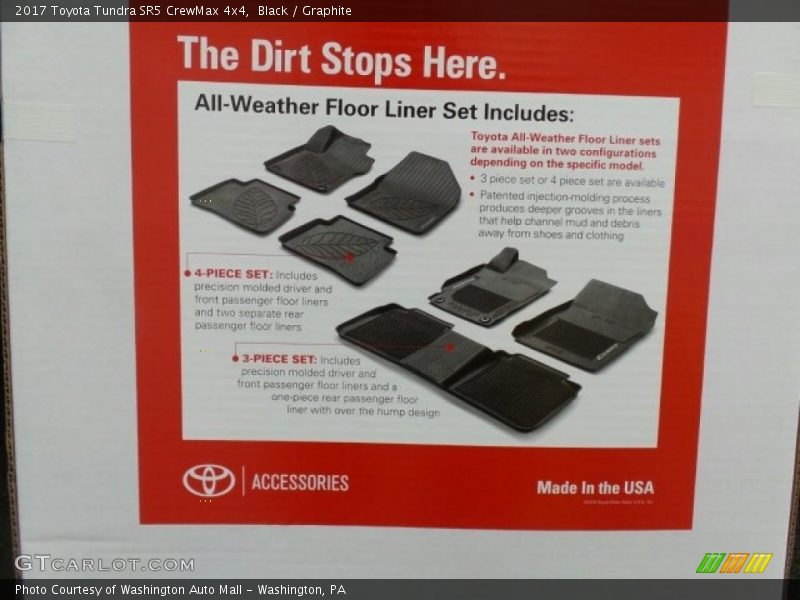 Black / Graphite 2017 Toyota Tundra SR5 CrewMax 4x4