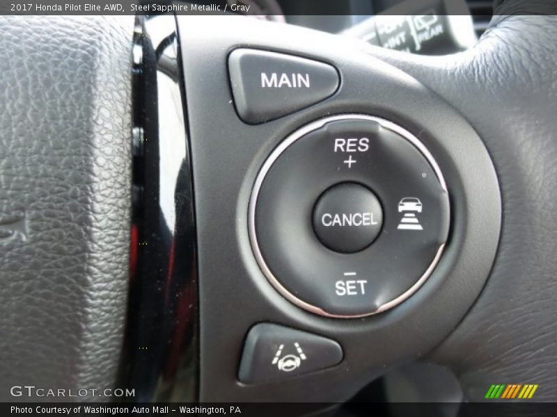 Controls of 2017 Pilot Elite AWD