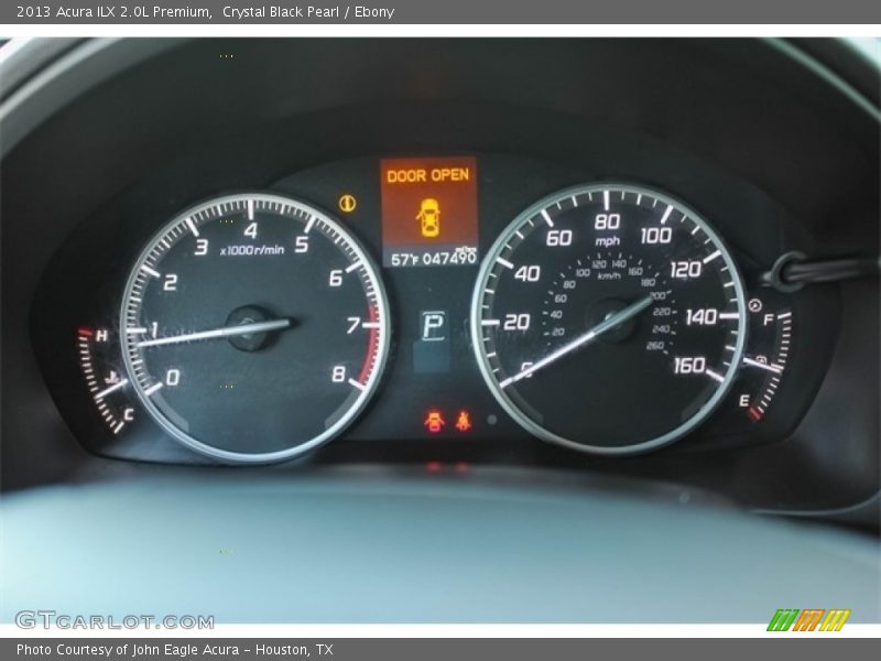 Crystal Black Pearl / Ebony 2013 Acura ILX 2.0L Premium