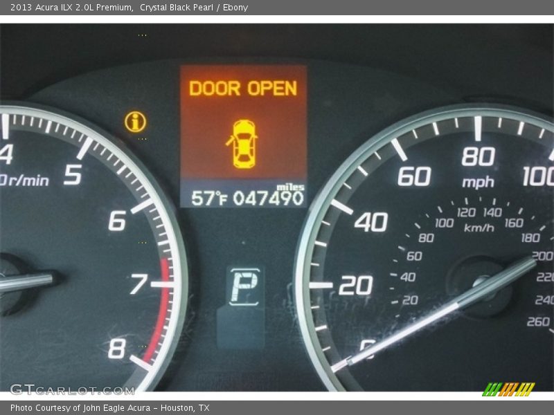 Crystal Black Pearl / Ebony 2013 Acura ILX 2.0L Premium