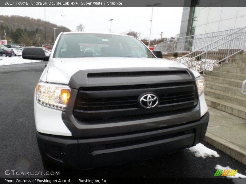 Super White / Graphite 2017 Toyota Tundra SR Double Cab 4x4