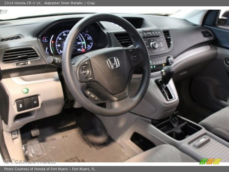 Alabaster Silver Metallic / Gray 2014 Honda CR-V LX