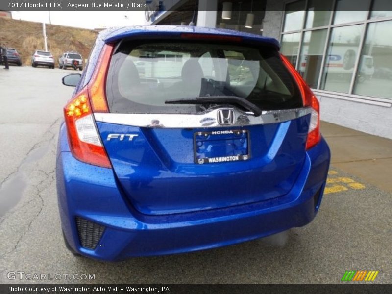 Aegean Blue Metallic / Black 2017 Honda Fit EX