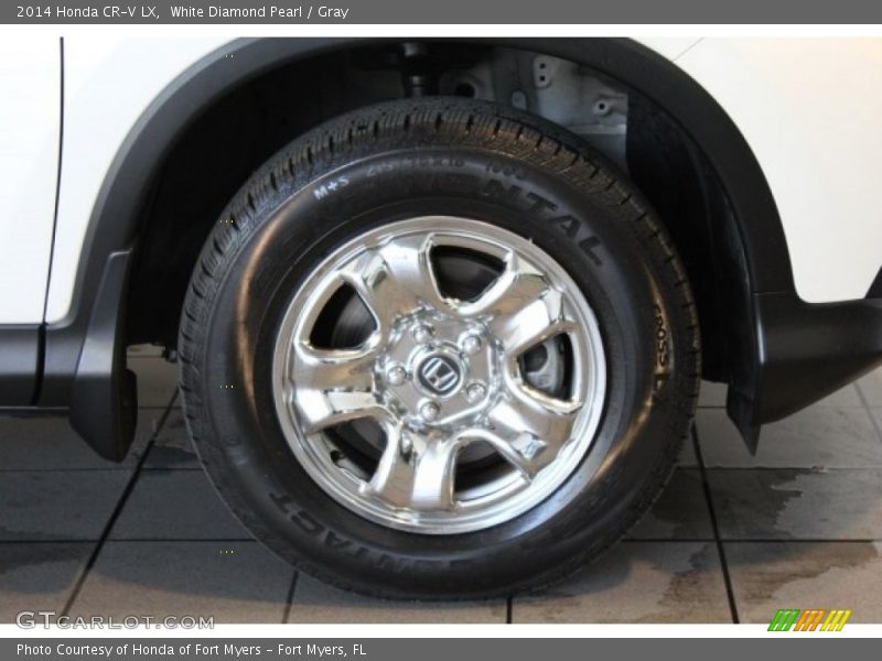 White Diamond Pearl / Gray 2014 Honda CR-V LX