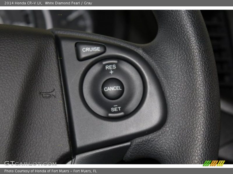 White Diamond Pearl / Gray 2014 Honda CR-V LX