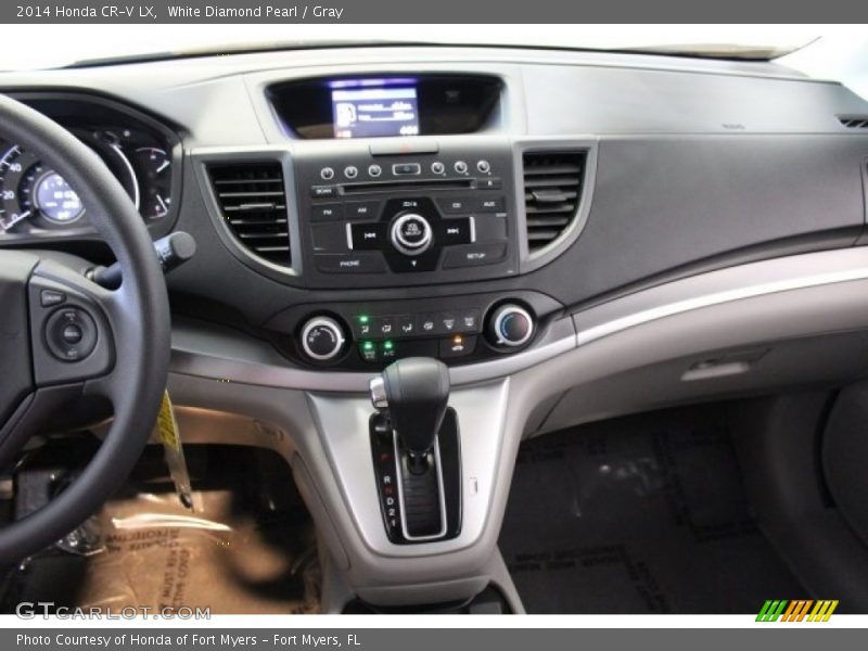 White Diamond Pearl / Gray 2014 Honda CR-V LX