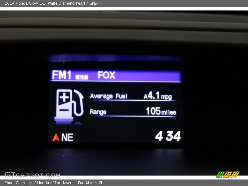 White Diamond Pearl / Gray 2014 Honda CR-V LX