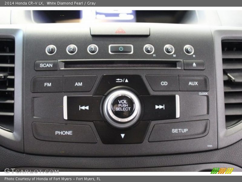 White Diamond Pearl / Gray 2014 Honda CR-V LX