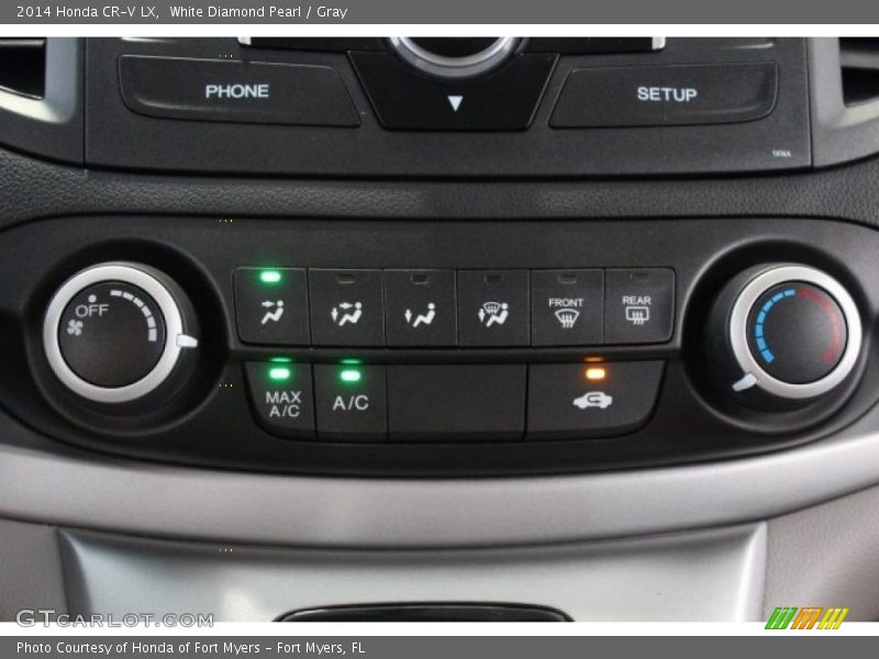 White Diamond Pearl / Gray 2014 Honda CR-V LX