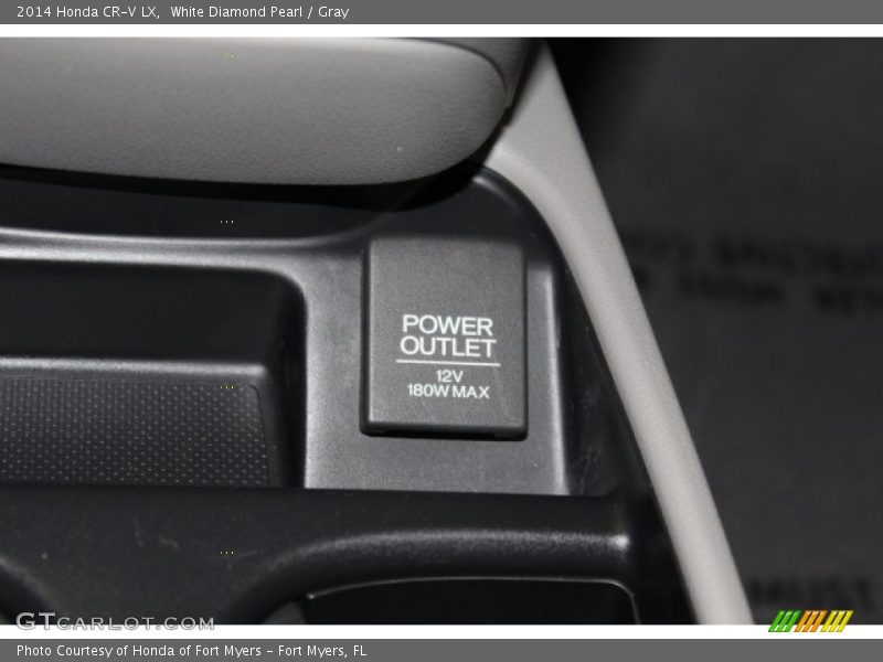White Diamond Pearl / Gray 2014 Honda CR-V LX