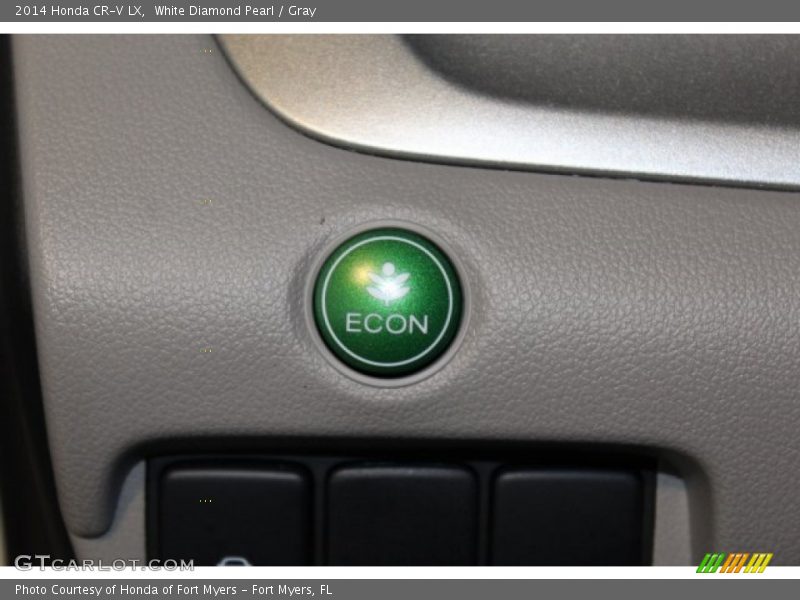 White Diamond Pearl / Gray 2014 Honda CR-V LX