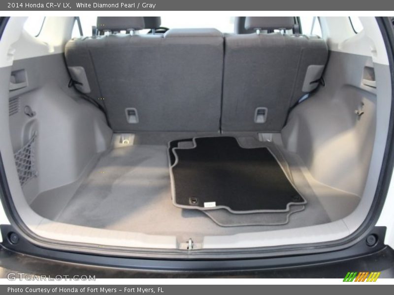White Diamond Pearl / Gray 2014 Honda CR-V LX