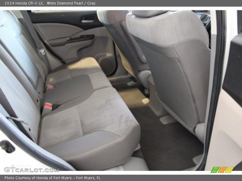 White Diamond Pearl / Gray 2014 Honda CR-V LX
