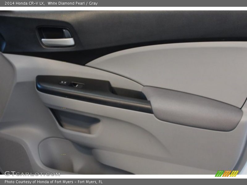 White Diamond Pearl / Gray 2014 Honda CR-V LX