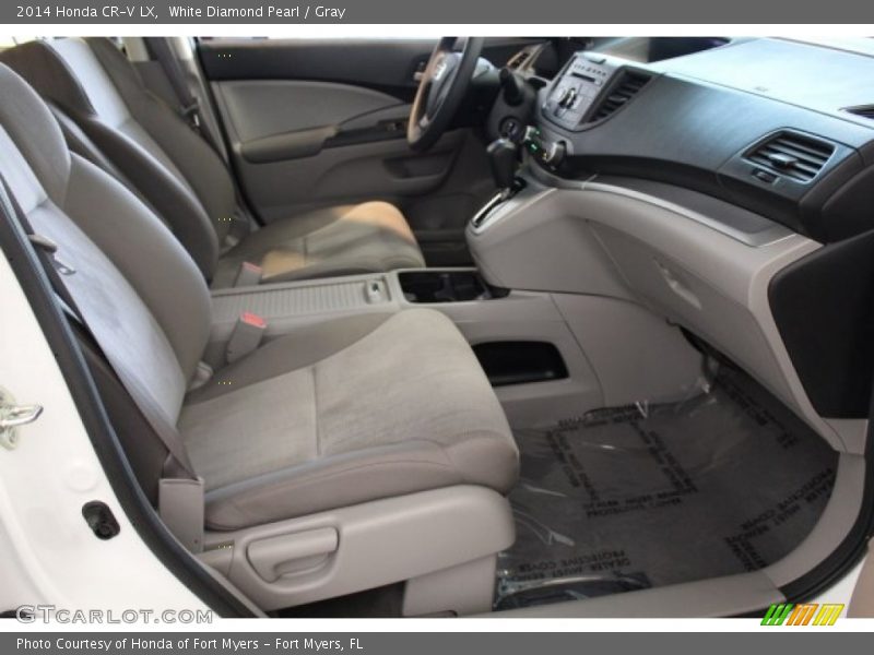 White Diamond Pearl / Gray 2014 Honda CR-V LX