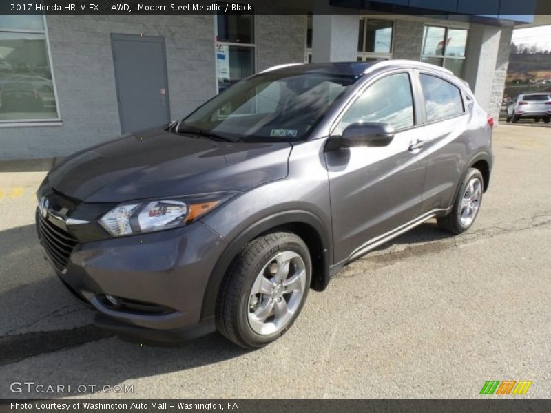 Modern Steel Metallic / Black 2017 Honda HR-V EX-L AWD