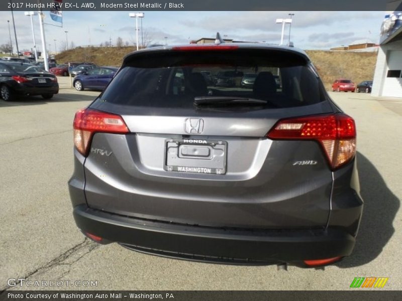 Modern Steel Metallic / Black 2017 Honda HR-V EX-L AWD