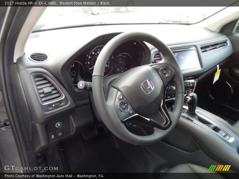 Modern Steel Metallic / Black 2017 Honda HR-V EX-L AWD
