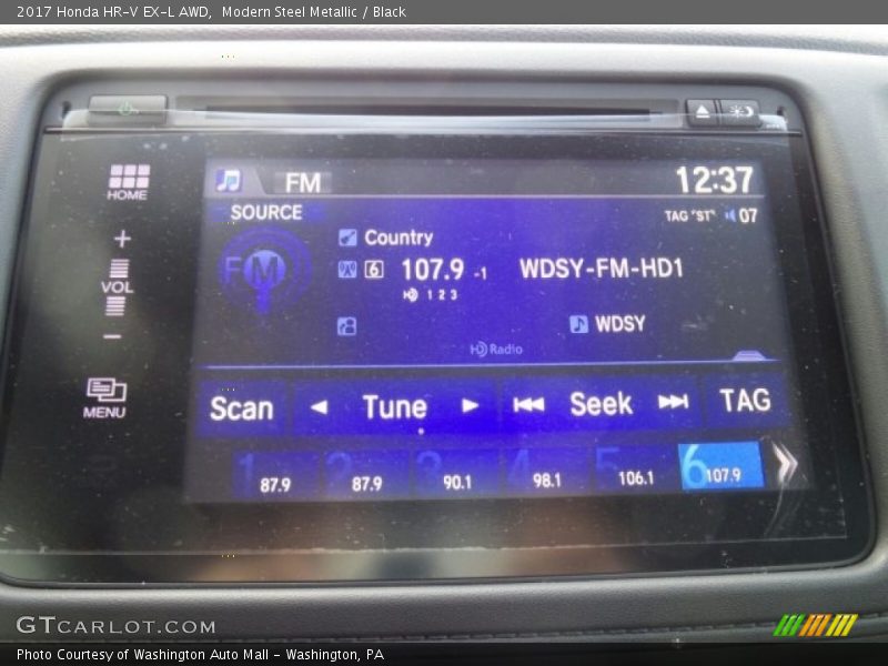 Modern Steel Metallic / Black 2017 Honda HR-V EX-L AWD