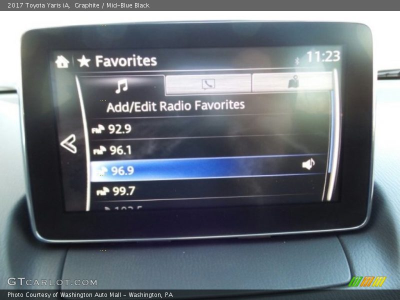 Graphite / Mid-Blue Black 2017 Toyota Yaris iA