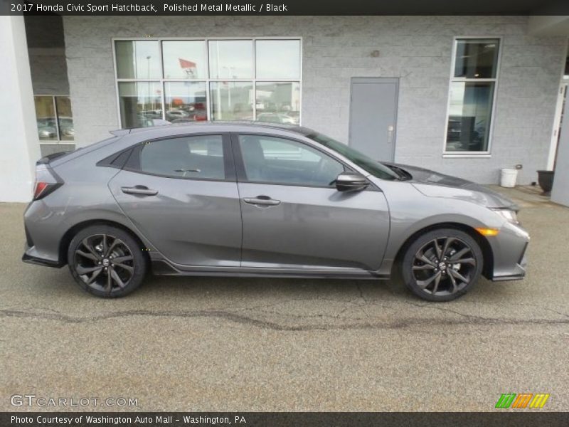 Polished Metal Metallic / Black 2017 Honda Civic Sport Hatchback