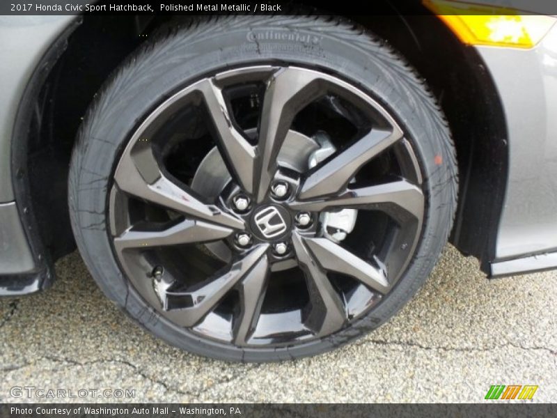 Polished Metal Metallic / Black 2017 Honda Civic Sport Hatchback