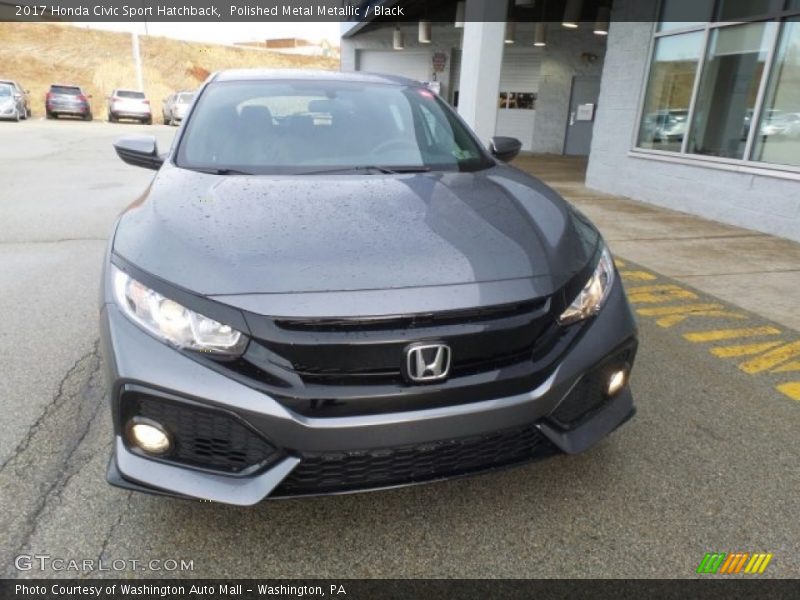 Polished Metal Metallic / Black 2017 Honda Civic Sport Hatchback
