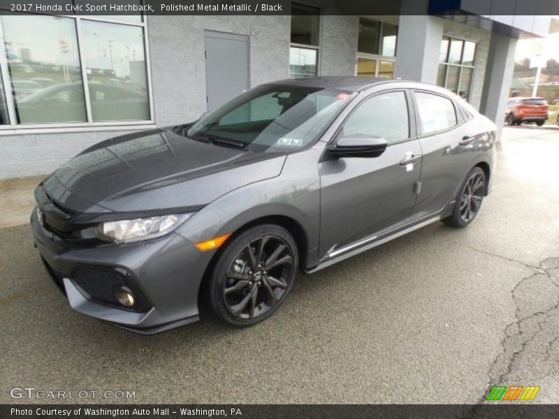 Polished Metal Metallic / Black 2017 Honda Civic Sport Hatchback