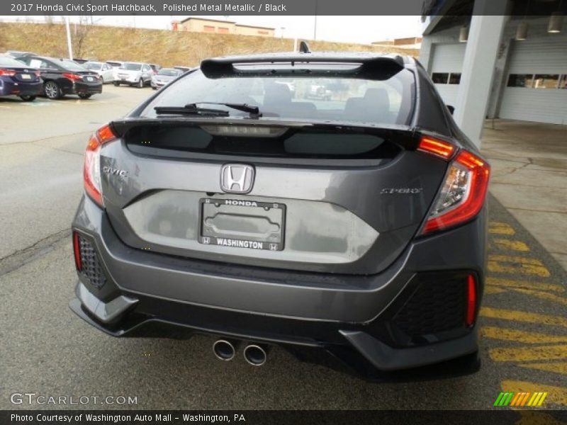 Polished Metal Metallic / Black 2017 Honda Civic Sport Hatchback
