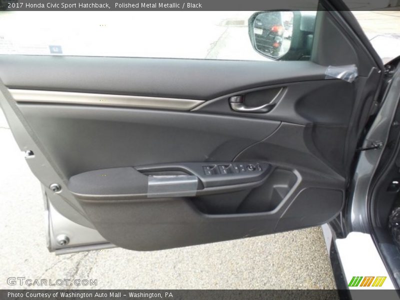 Polished Metal Metallic / Black 2017 Honda Civic Sport Hatchback