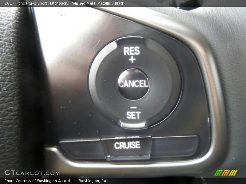 Polished Metal Metallic / Black 2017 Honda Civic Sport Hatchback